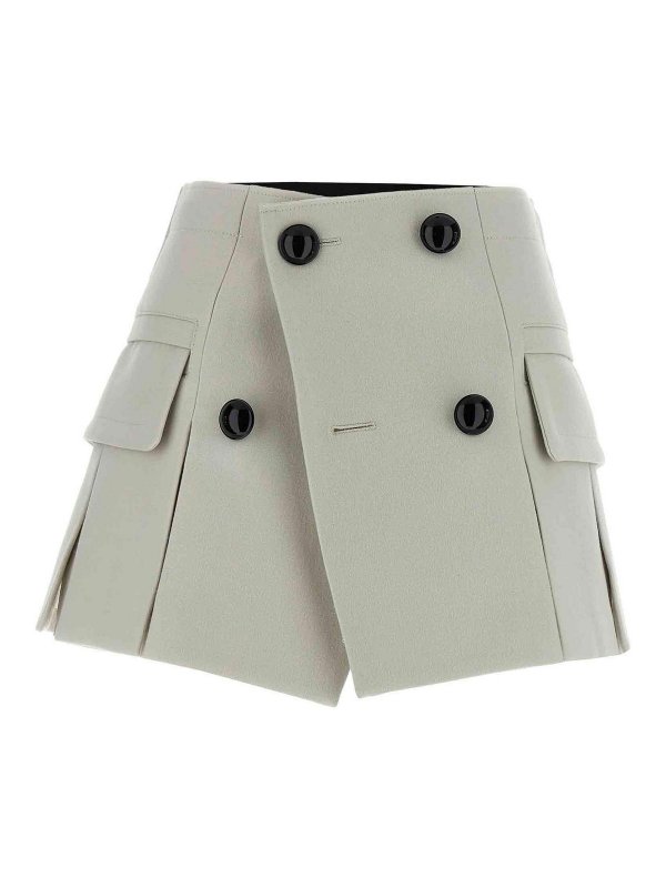 Sacai: mini skirts - Melton Skort