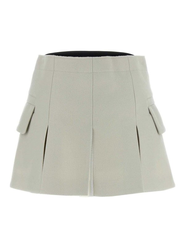Sacai: mini skirts online - Melton Skort