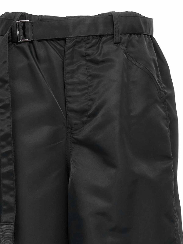 The Best Shops Sacai: Trousers Shorts - Nylon Twill Pants