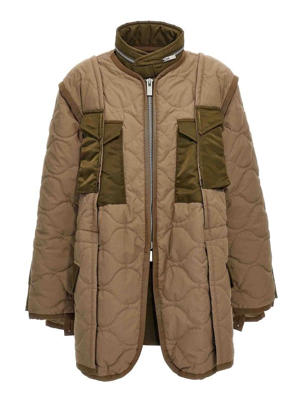Sacai: blazers - Quilted Jacket
