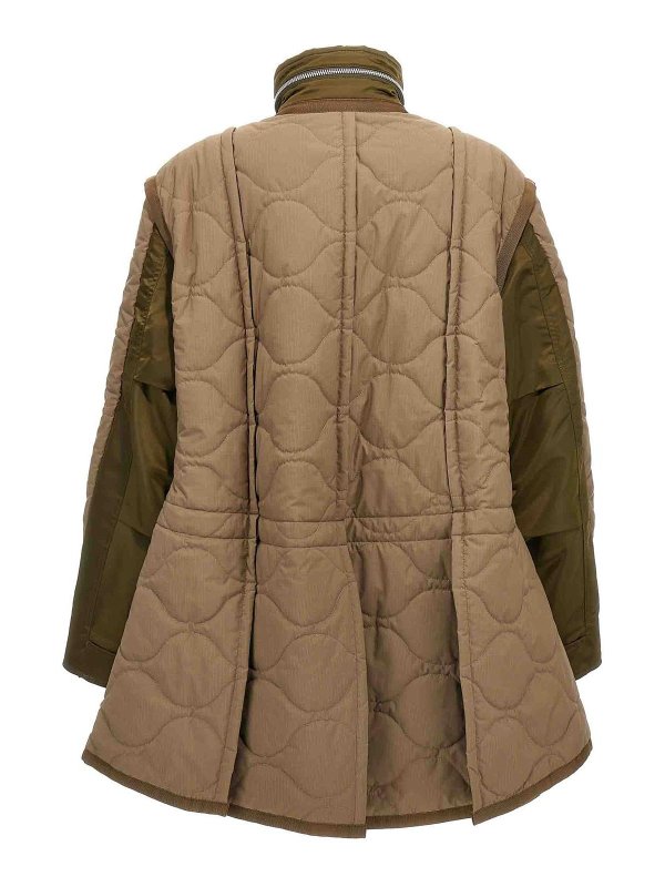 Sacai: blazers online - Quilted Jacket