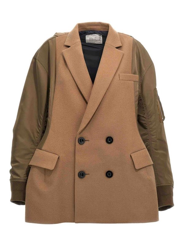 Sacai: ショートコート - ショートコート - マルチカラー