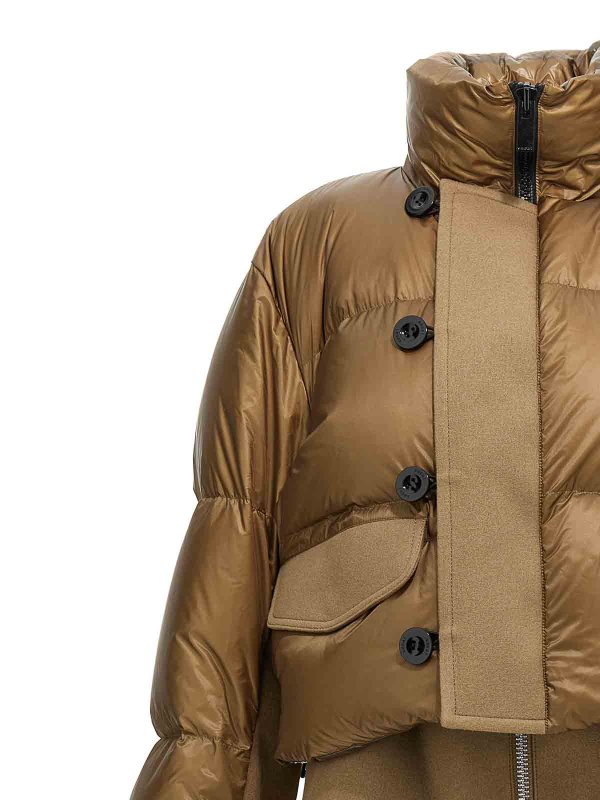 The Best Shops Sacai: padded jackets - Wool Insert Down Jacket