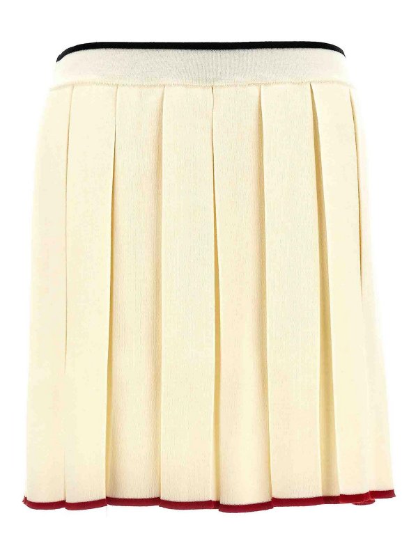 THOM BROWNE: Knielange und Midi Röcke - Midirock - Weiß