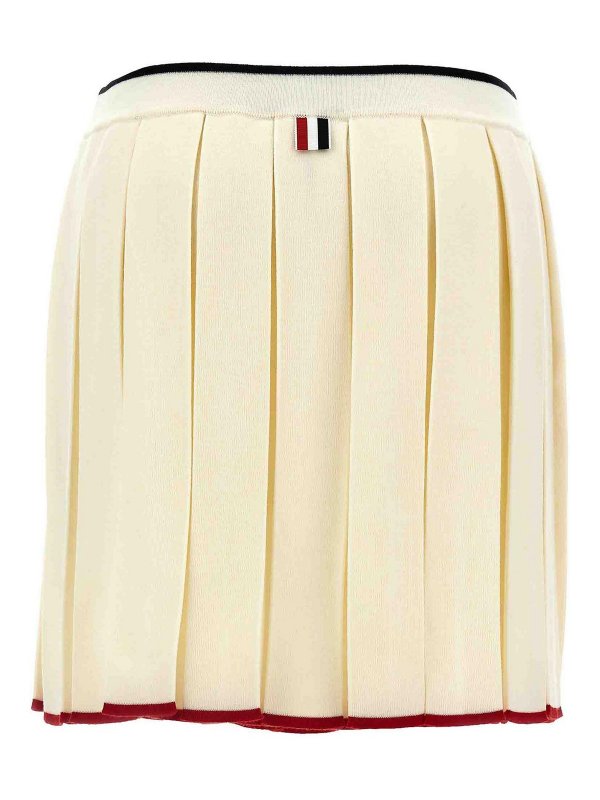 THOM BROWNE: Knielange und Midi Röcke online - Midirock - Weiß