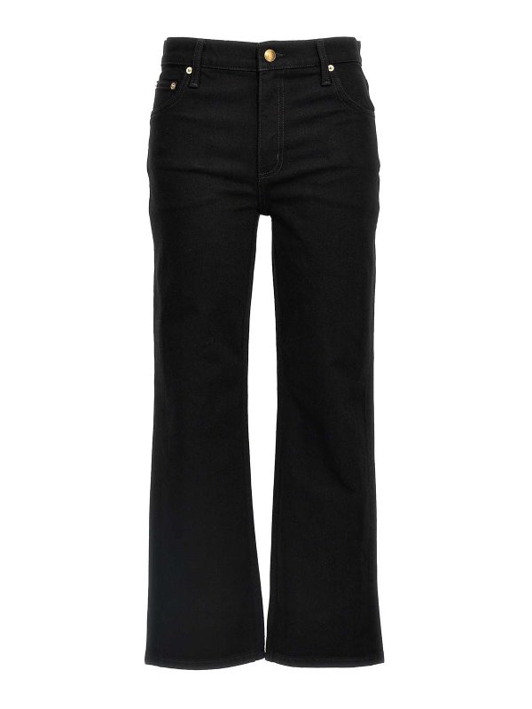 TORY BURCH: bootcut jeans - Cropped Kick Flare Jeans