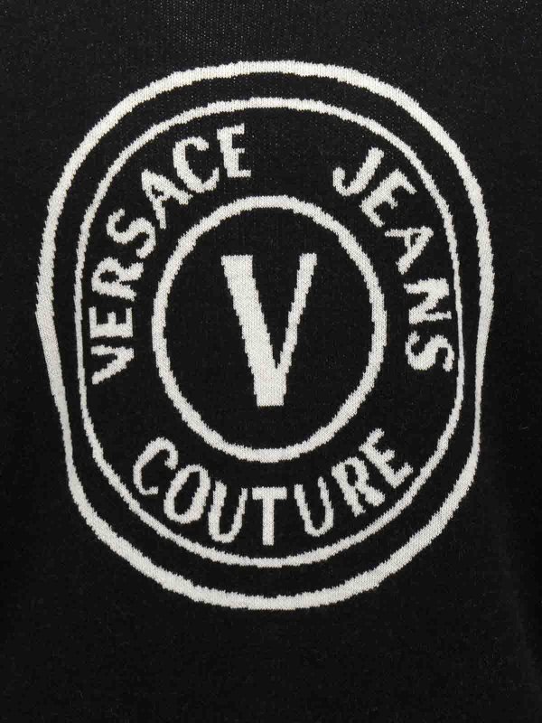 Rundhalspullover - Weiß shop online: Versace Jeans Couture