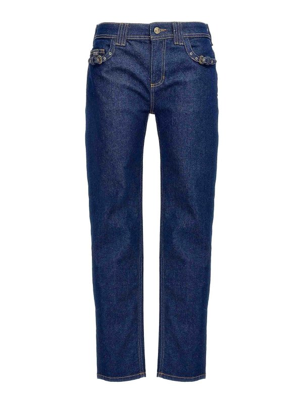 Versace Jeans Couture: Jeans boot-cut - Jeans Boot-Cut - Azul