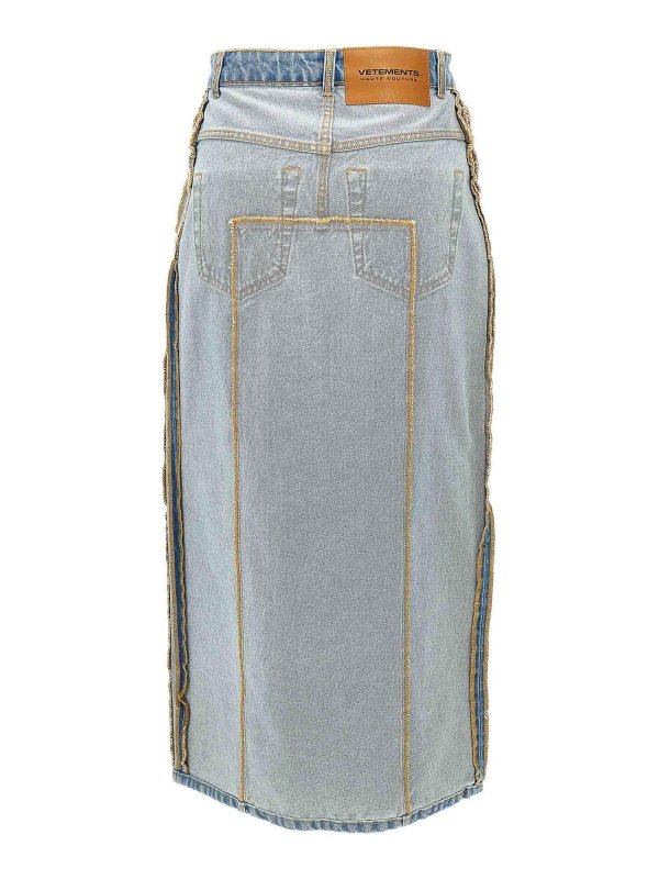 VETEMENTS: Knee length skirts & Midi online - Inside-Out Skirt