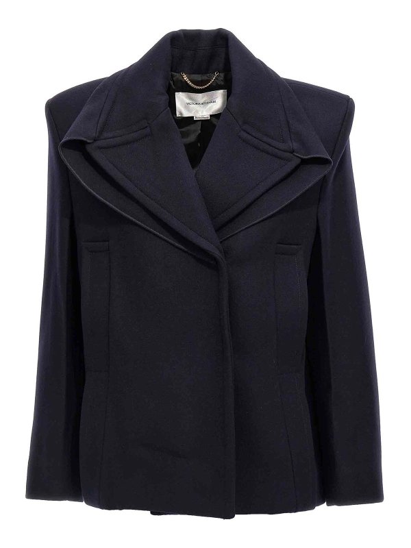 VICTORIA BECKHAM: cappotti corti - Cappotto con spalle appuntite