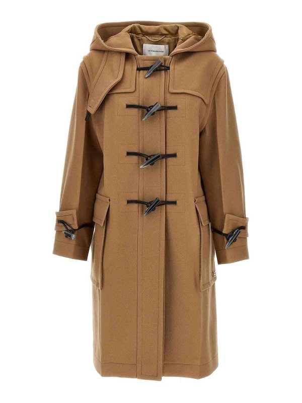 VICTORIA BECKHAM: short coats - Oversized Duffle Coat