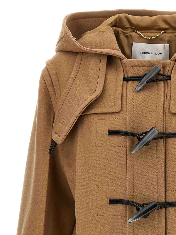 The Best Shops VICTORIA BECKHAM: short coats - Oversized Duffle Coat