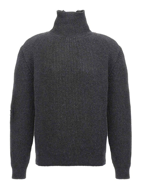 Y/PROJECT: cardigans online - Zip Insert High Neck Sweater