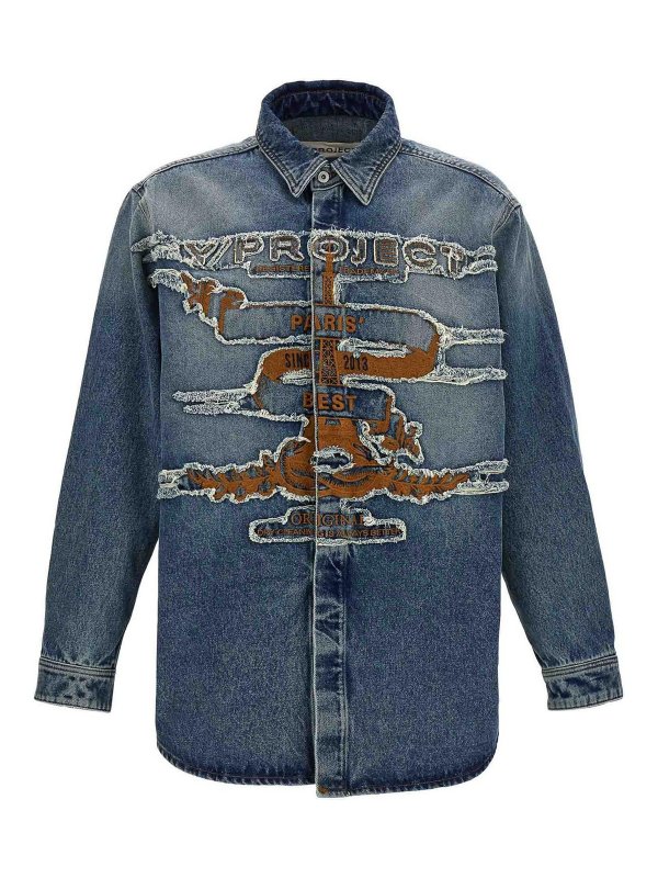 Y/PROJECT: Hemden - Hemd - Blau