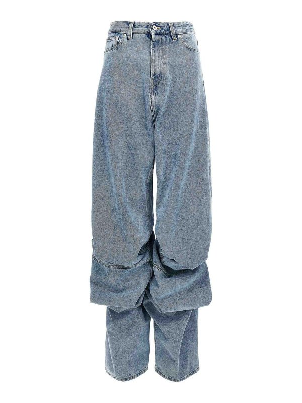 Y/PROJECT: Bootcut - Bootcut Jeans - Blau