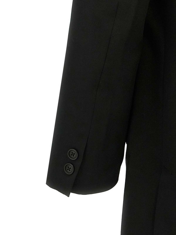 Single-Breasted Blazer With Strap Detail shop online: YOHJI YAMAMOTO