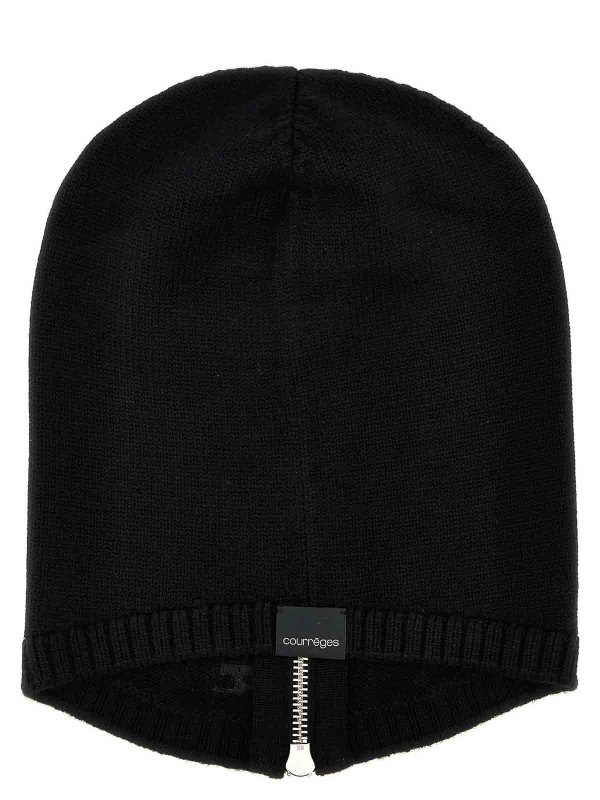 The Best Shops Courreges: hats & caps - Zipped Wool Balaclava