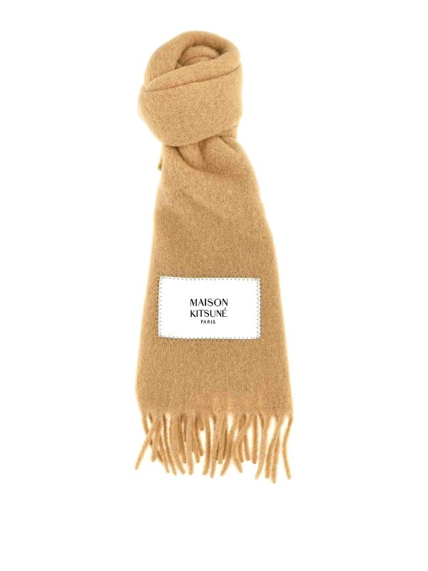 MAISON KITSUNÉ: スカーフ - スカーフ - ベージュ