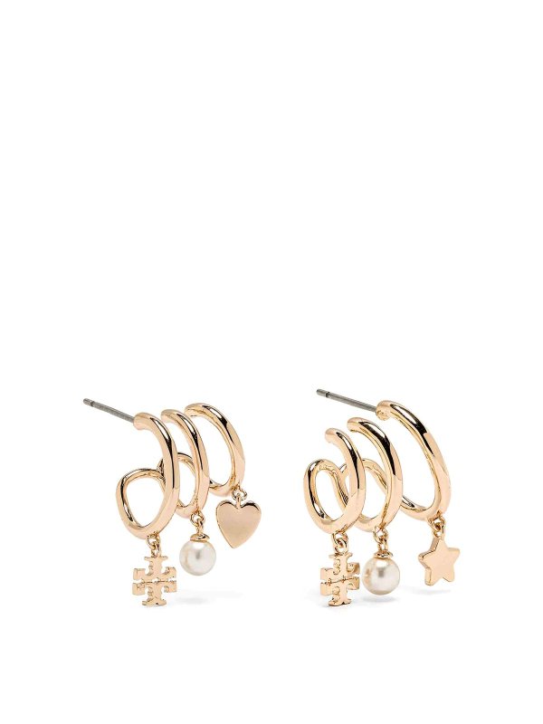 TORY BURCH: Pendientes - Pendientes - Dorado