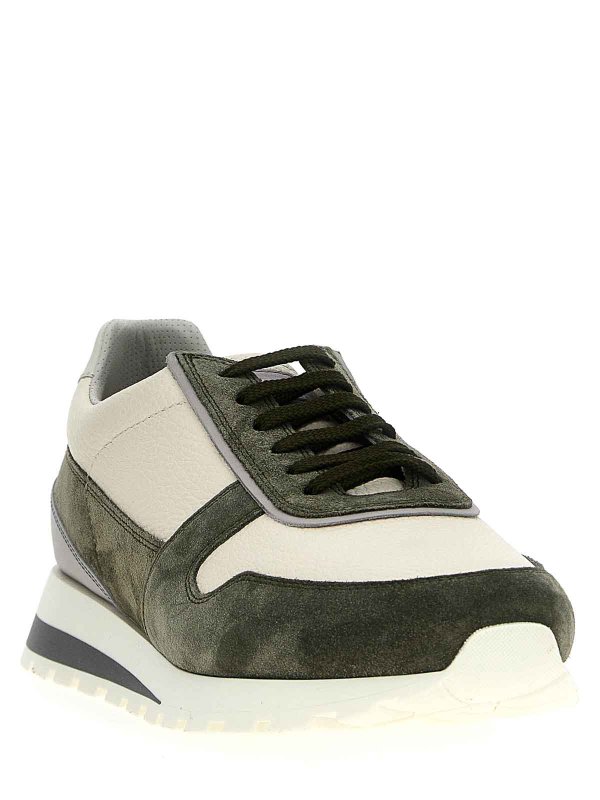 BRUNELLO CUCINELLI: trainers online - Suede Leather Sneakers