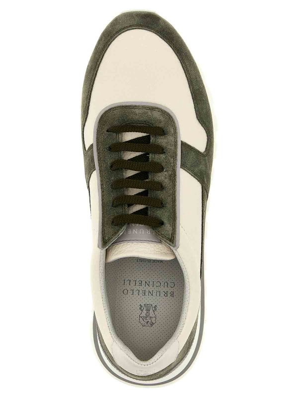 Suede Leather Sneakers shop online: BRUNELLO CUCINELLI