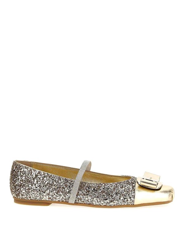 SALVATORE FERRAGAMO: flat shoes - Zina Toe Ballet Flats