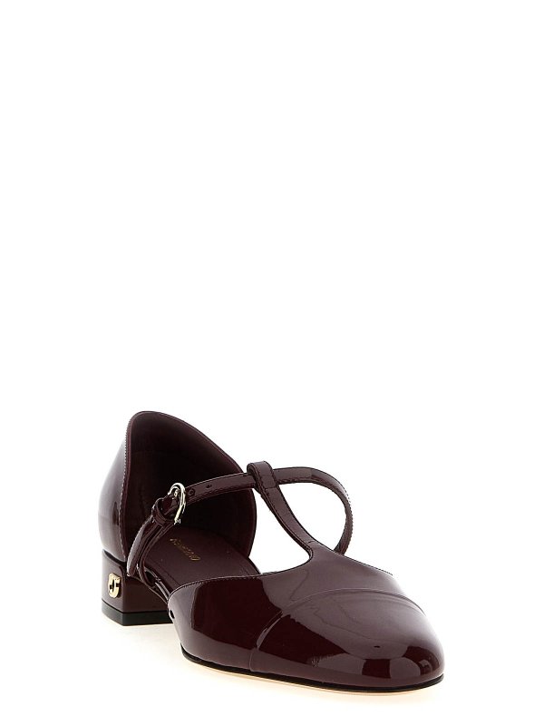 SALVATORE FERRAGAMO: Ballerines online - Ballerines - Rouge Brun