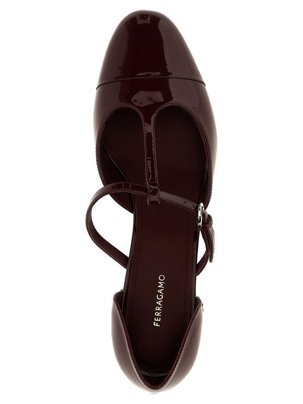 Ballerines - Rouge Brun shop online: SALVATORE FERRAGAMO