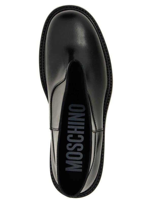 アンクルブーツ - 黒 shop online: MOSCHINO
