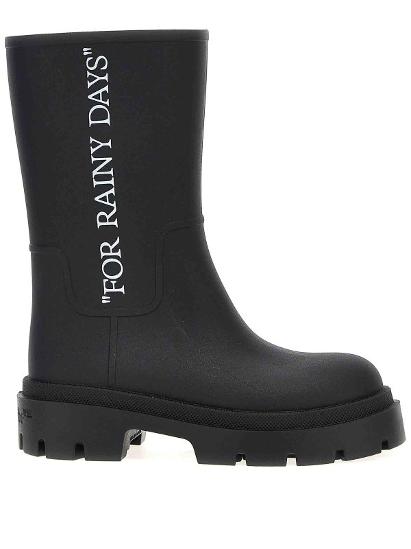 OFF-WHITE: stivali - Riavvia Rainy Daisy Boots