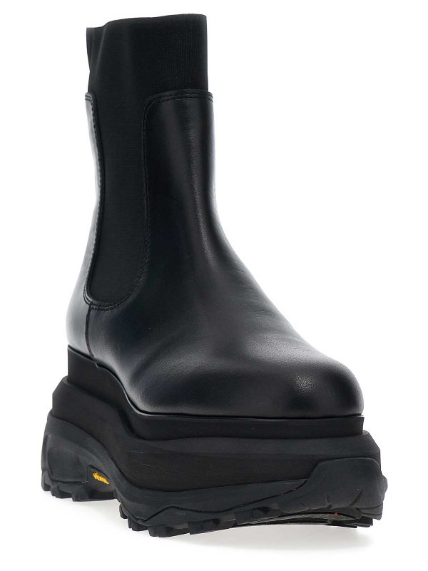 Sacai: tronchetti online - Stivaletti Chelsea in pelle