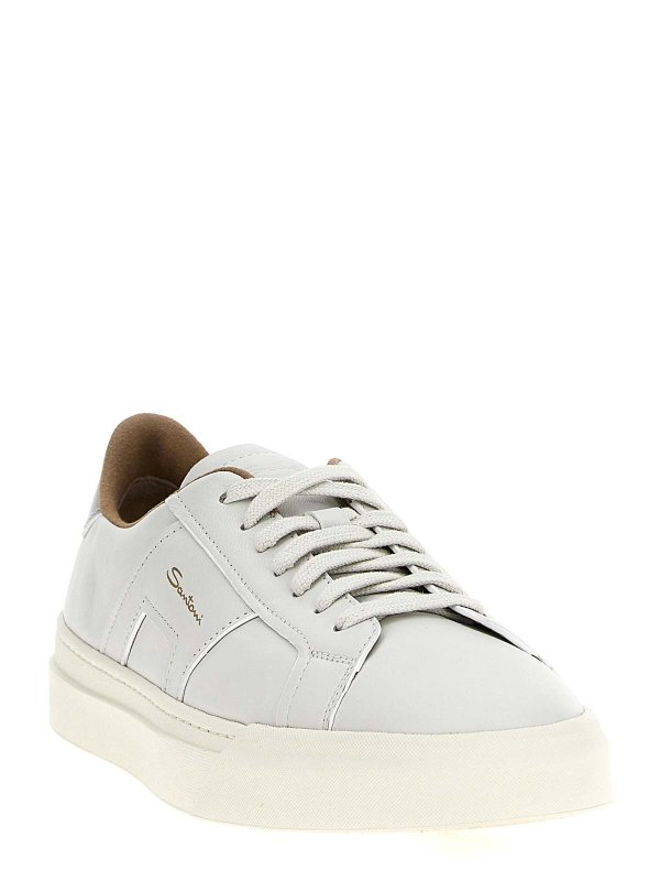 SANTONI: sneakers online - Scneaker in pelle