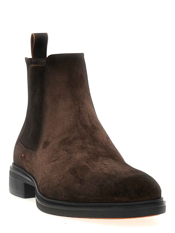 SANTONI: ankle boots online - Suede Ankle Boots