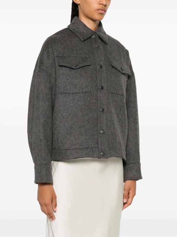 BRUNELLO CUCINELLI: カジュアルジャケット online - カジュアルジャケット - グレー