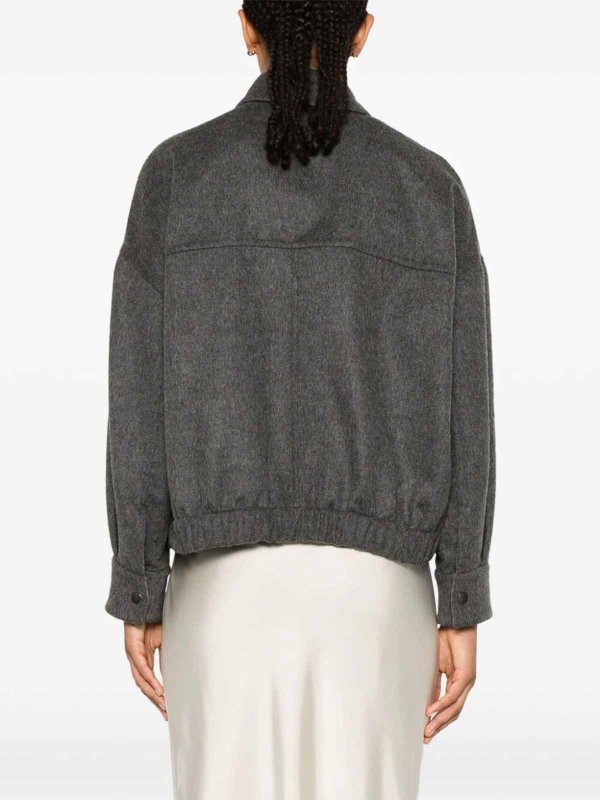 カジュアルジャケット - グレー shop online: BRUNELLO CUCINELLI