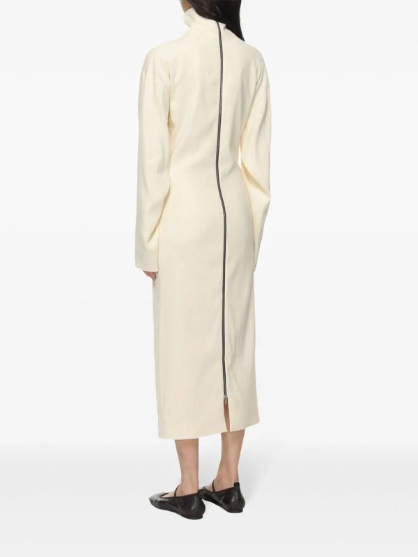 High Neck Dress In Crepe Wool shop online: CARVEN