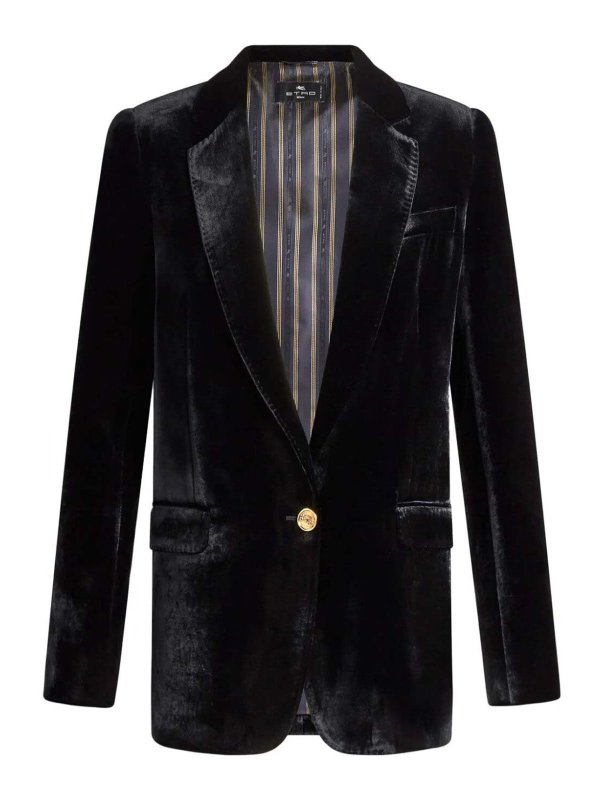 ETRO: カジュアルジャケット - カジュアルジャケット - 黒