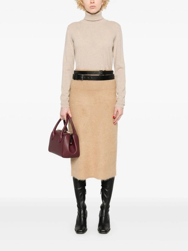 The Best Shops FABIANA FILIPPI: Faldas media pierna y semilargas - Falda Semilarga - Beis