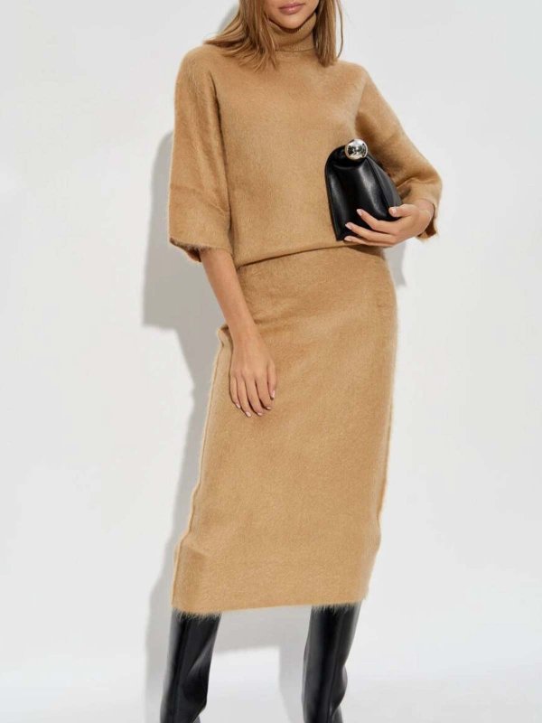 The Best Shops FABIANA FILIPPI: Col roulé & Col polo - Pull Col Roulé - Beige