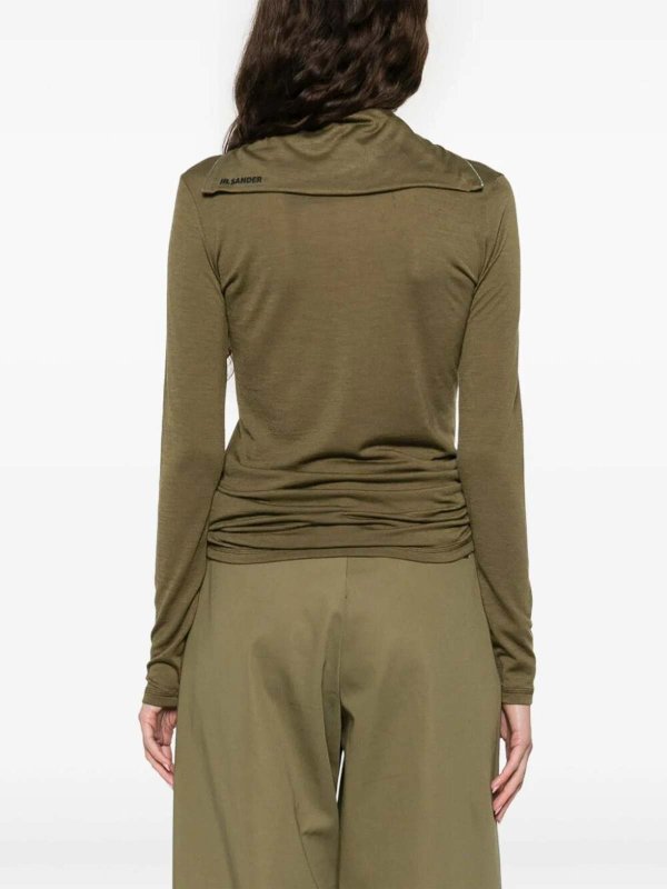 Tシャツ - 緑 shop online: JIL SANDER