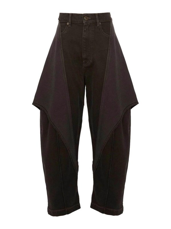 J.W. ANDERSON: ブーツカットジーンズ - ブーツカットジーンズ - ブラウン