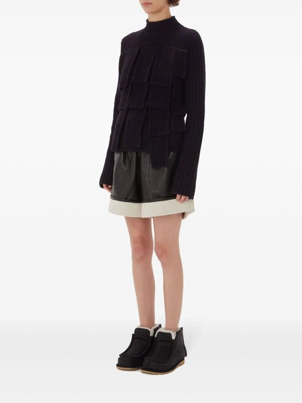 J.W. ANDERSON: crew necks online - Panelled Flap Sweater