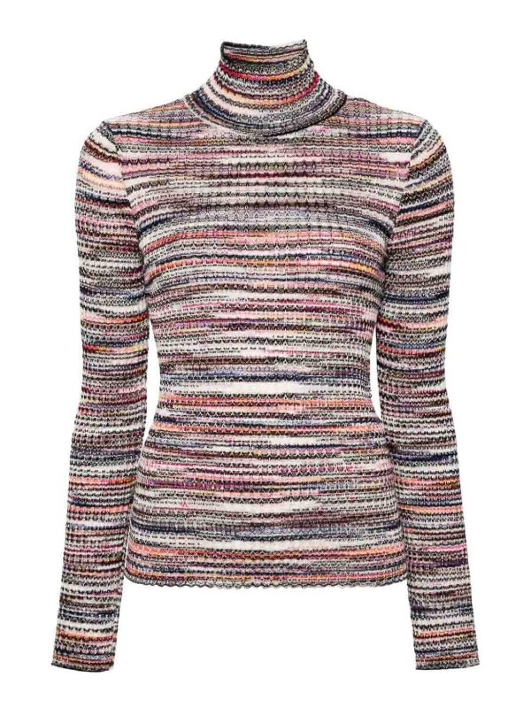 MISSONI: maglia collo rotondo - Maglione a righe