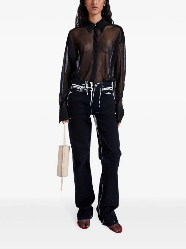 The Best Shops Proenza Schouler: Pantalones de cuero - Pantalones De Cuero - Negro