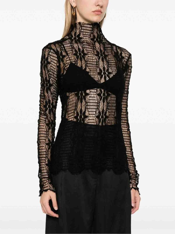 ULLA JOHNSON: Tops y camisetas sin mangas online - Top - Negro