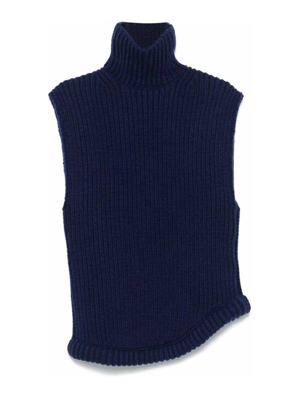 VICTORIA BECKHAM: Rollkragenpullover  und Polo-Ausschnitt - Rollkragenpullover - Blau