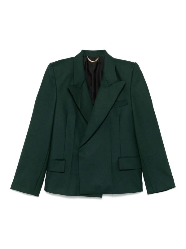 VICTORIA BECKHAM: カジュアルジャケット - カジュアルジャケット - 緑