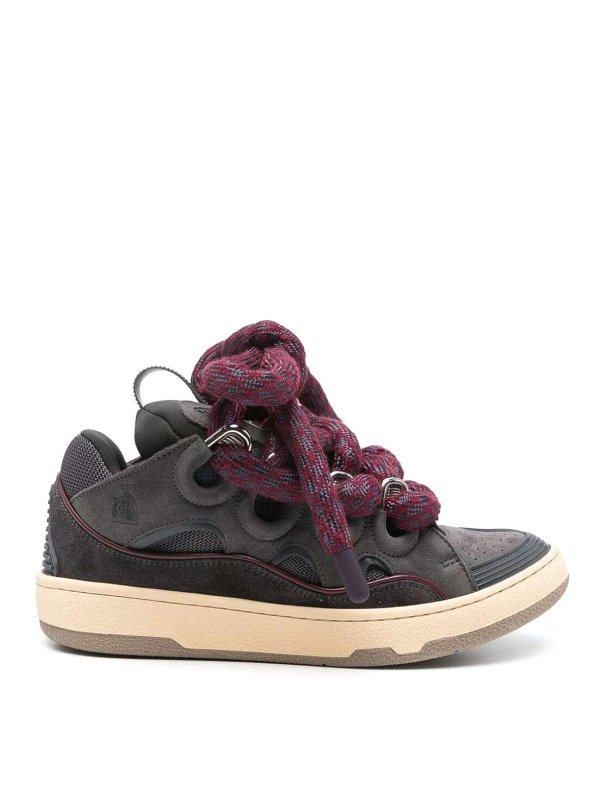 LANVIN: sneakers - Sneakers Curb Con Lacci Snake