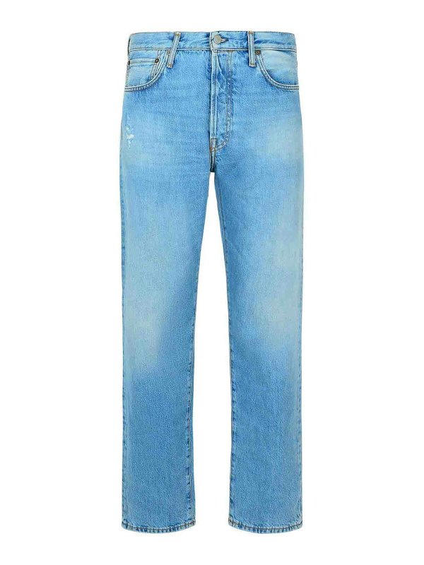 Acne Studios: bootcut jeans - 1996 Light Blue Denim Jeans