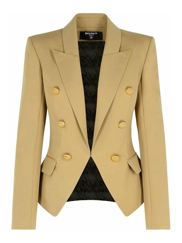 Balmain: Blazer - Blazer - Beis